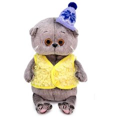 Басик и Ко Мягкая игрушка "Басик Baby в меховом жилете", 20 см BB-090 Basik&Co