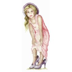 Набор для вышивания Марья Искусница "Маленькая модница" 07.007.01, размер 20х40 см