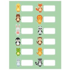 Наклейки для детского сада на шкафчик, на дверь, на кроватку, на горшок. Оранжевый Слоник