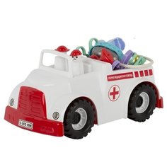Машинка детская , подарок для ребенка, Машина Скорая помощь, 16 предметов, 28,5*14,5*16 Ярик