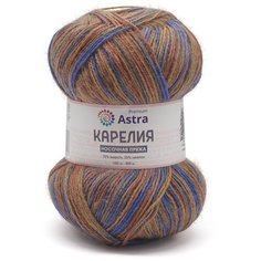 Пряжа для вязания Astra Premium Карелия носочная (Karelia sock), 100г, 400м (75% шерсть, 25% нейлон) (1005), 2 мотка