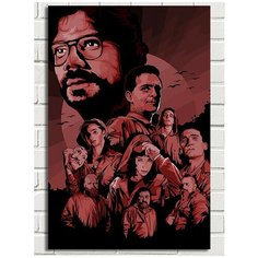 Картина по номерам Сериал Бумажный Дом - 7179 В 60x40