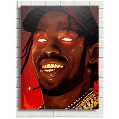 Картина по номерам музыка Travis Scott (Трэвис Скотт) - 8813 В 30x40
