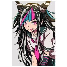 Картина по номерам на холсте аниме Данганронпа (манга, игра) - 8908 В 60x40