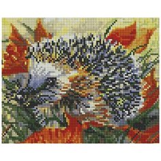 Алмазная мозаика "Ежик в осеннем лесу", 20x25, Белоснежка