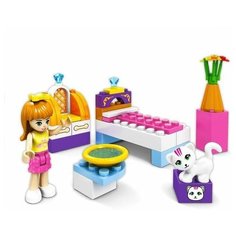 Конструктор Город Мечты "Спальня для девочки", 41 деталь Unicon