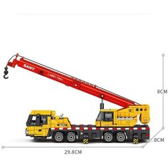 Конструктор SEMBO SANY / Трансформер автокран 2в1 / 618 дет. (712036), подарок мальчику