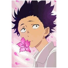 Картина по номерам на холсте форма голоса аниме - 1876 40X60