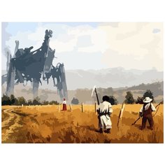 Картина по номерам на холсте настольная игра Серп Iron Harvest - 6983 Г 30x40
