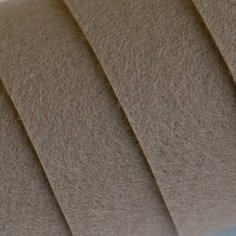 Фетр корейский жесткий листовой 33x110 см толщина 1,2 мм, цвет темно-бежевый 878 / для творчества рукоделия КафеБижу