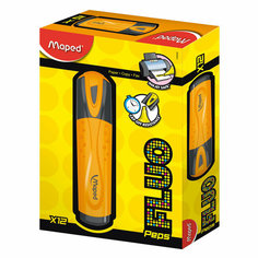 Текстовыделитель MAPED (Франция) "Fluo Peps Classic", оранжевый, линия 1-5 мм, 742535 12 шт