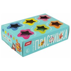 Тесто для лепки 6 цветов ПО 80 ГР. Lori