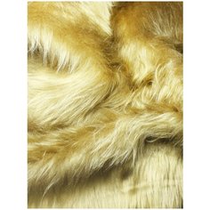 Искусственный мех, ворс 50 мм, бежевый, для игрушек, рукоделия, ИП-401-1, отрез 150x50 см КиКТойс