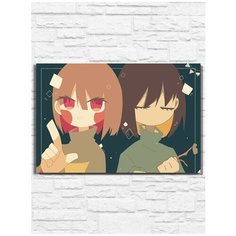 Картина по номерам на холсте Игра Undertale (PS 5, PS 4, PS 3, Xbox 360, Xbox ONE, PC, ios) - 9467 Г 60x40