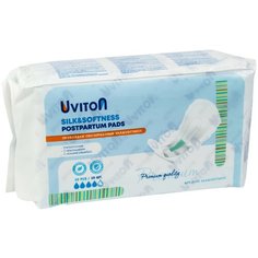 Uviton Прокладки послеродовые с крылышками Silk and Softness, белый, 10 шт.