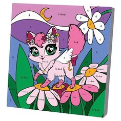 Школа талантов картина по номерам «Волшебная кошечка», 15 х 15 см, разноцветный