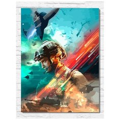 Картина по номерам на холсте игра Battlefield 2042 (PS, Xbox, PC, Switch) - 11175 В 30x40