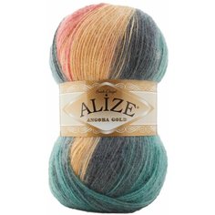 Пряжа Alize Angora Gold Batik, 7399, 3шт, 100гр/550м