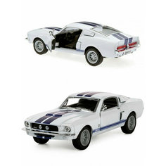 Металлическая машинка Kinsmart 1:38 «1967 Shelby GT500» инерционная, белая KT5372D-2