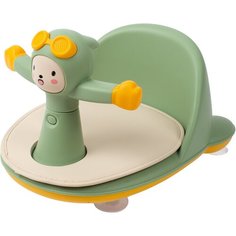 Сиденье LaLa-Kids для купания с мягким ковриком Летчик зеленый