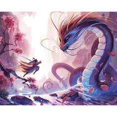 Картина по номерам Бесстрашие на холсте на подрамнике 50х40 премиум Цветной