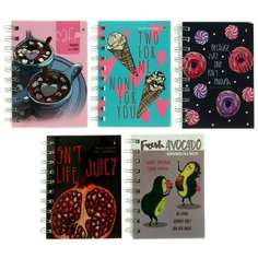 Блокнот-престиж А6 160л на гребне 5видов микс 3-160-010/02 Альт