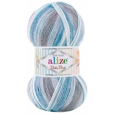 Пряжа Alize Baby Best Batik, 7722478, 7540 секционный, 100 г, 240 м, 5 шт