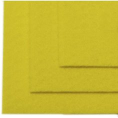 Фетр мягкий IDEAL листовой, 1 мм, 20х30 см, 10 листов, цвет 633, лимон (TBY. FLT-S1.633)