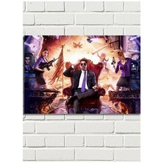 Картина по номерам Игра SAINTS ROW - 8969 Г 60x40