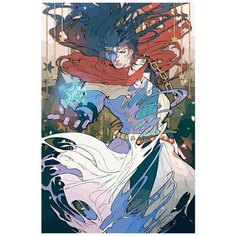 Картина по номерам на холсте Аниме ДжоДжо (JoJo, Джотаро, Джолин) - 8743 В 60x40