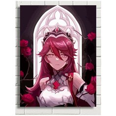 Картина по номерам Игра Genshin impact (Генишин, Ху Тао, Делюк, Сахароза, Сяо) - 8273 В 30x40