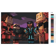 Картина по номерам Y-704 "Minecraft (Майнкрафт)" 40х60 Brushes Paints