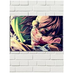 Картина по номерам Аниме Атака титанов (Микаса, Леви, Эрен Йегер) - 7740 Г 60x40