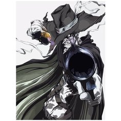 Картина по номерам на холсте Аниме Афросамурай Кума - 7965 В 30x40