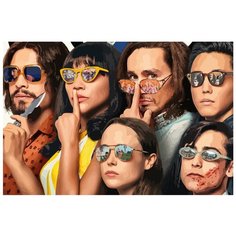 Картина по номерам на холсте Сериал Академия Амбрелла 5214 60х40