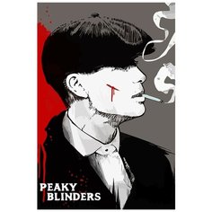 Картина по номерам на холсте Сериал Острые козырьки Томас Шелби - 6425 В 60x40