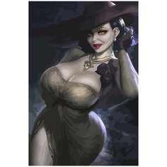 Картина по номерам на холсте resident evil village Леди Димитреско - 1300 40X60