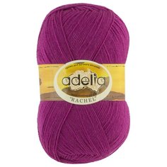 Пряжа ADELIA "RACHEL" 90% шерсть, 10% полиэстер 5 шт. х100г 400м №26 сиреневый