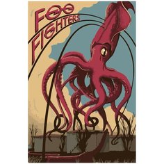 Картина по номерам на холсте foo fighters - 259 40X60