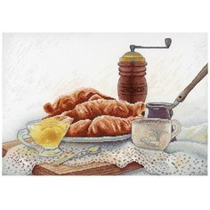Набор для вышивания "Французский завтрак", 21x19 см, МП-студия М.П.Студия