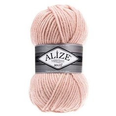 Пряжа Alize Superlana Maxi (Ализе Суперлана Макси) - 3 мотка 523 кристально-розовый 75% акрил, 25% шерсть 100м/100г