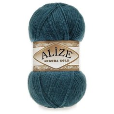 Пряжа Alize Angora Gold (Ангора Голд) - 5 мотков Цвет: 17 петроль 20% шерсть, 80% акрил 100г 550м