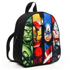 Рюкзак детский, на молнии, 23х27 см, Мстители Marvel
