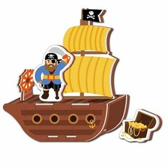 Игрушка для ванной Пиратский корабль 3D КВ-2584 Нет бренда