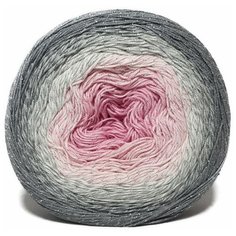 Пряжа YARNART FLOWERS MOONLIGHT, Серый-розовый (внутри - 3293, 53% хлопок, 43% полиакрил, 4% металлик, 2 мотка, 260 г, 1000 м.