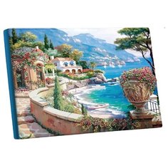 Картина по номерам Школа талантов "Набережная", набор для рисования, картина по номерам на холсте с подрамником, 40 х 50 см