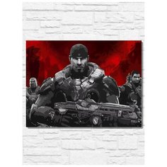 Картина по номерам на холсте игра Gears Of War Ultimate (PS, Xbox, PC, Switch) - 11114 Г 30x40
