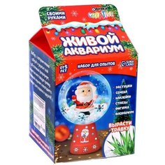 Эврики Набор для опытов «Живой аквариум», дед Мороз