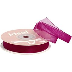Лента капрон (органза) IDEAL шир.12мм цв.1025 фиолетовая фуксия уп.27,4 м