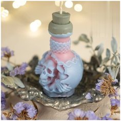 Силиконовая форма для свечей "Бутылочка Drink me"/молд для свечи/силиконовая форма для мыла Molds.Sever